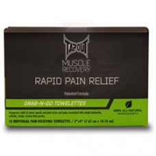 Tapout Rapid Pain Relief Towelettes, 10 pack